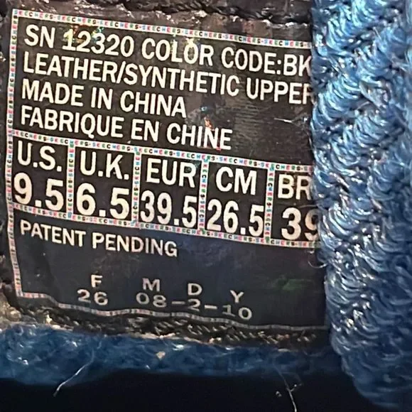 Skechers Shape Ups Black/Blue Walking Comfort Shoes 12320 Women’s Size 9.5 - Picture 11 of 12